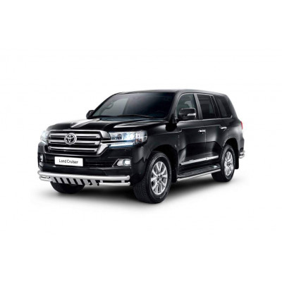Защита порогов окантовка 51мм (НПС) для Toyota Land Cruiser 200 2014-